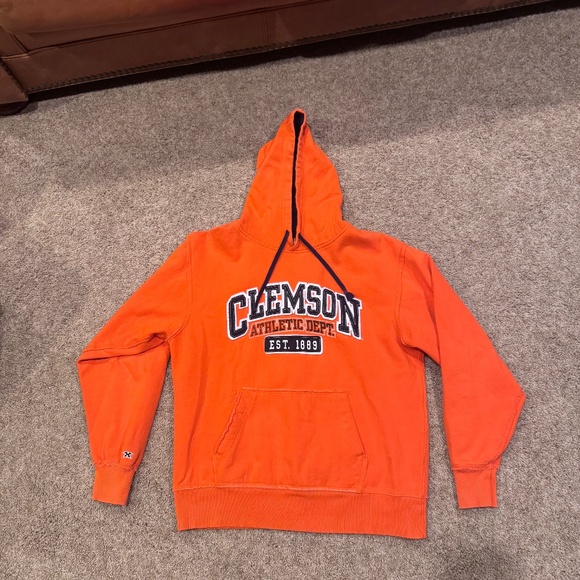 Orange Clemson Hoodie made by Pressbox and mens large (fits like ladies XL) - Picture 1 of 4